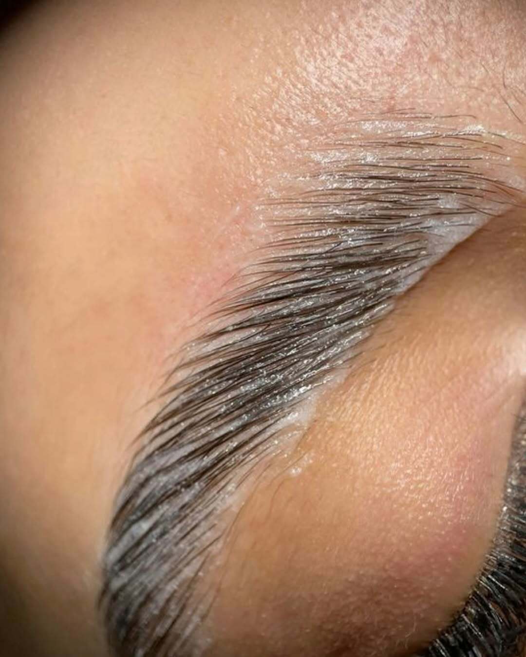 What happens if brow lamination is left on too long?
