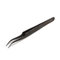 Matte Black Fiber Tip Curved Volume Tweezer