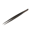 Matte Black Fiber Tip Straight Isolation Tweezer